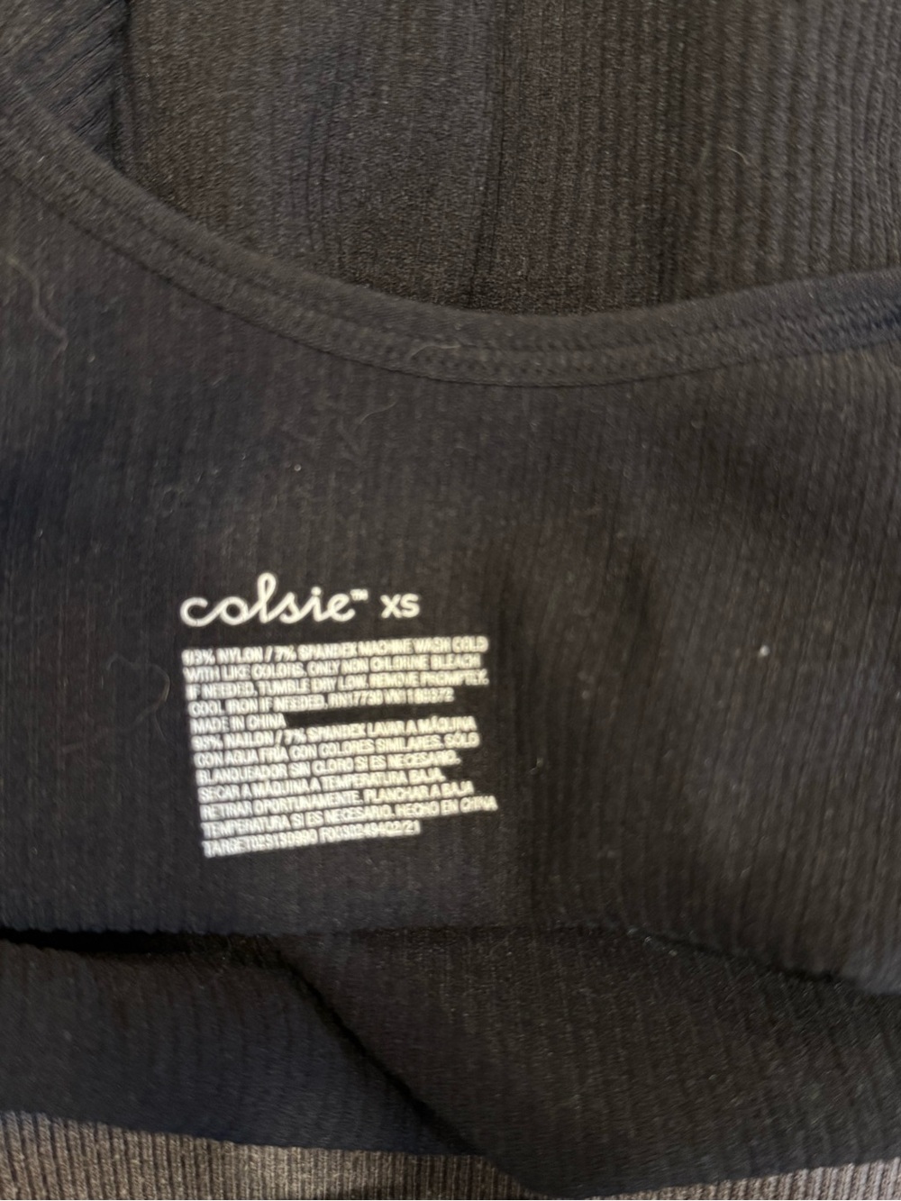Colsie Black Ribbed Scoop Neck Bodysuit Casual Loungewear Women's XS - Picture 3 of 5